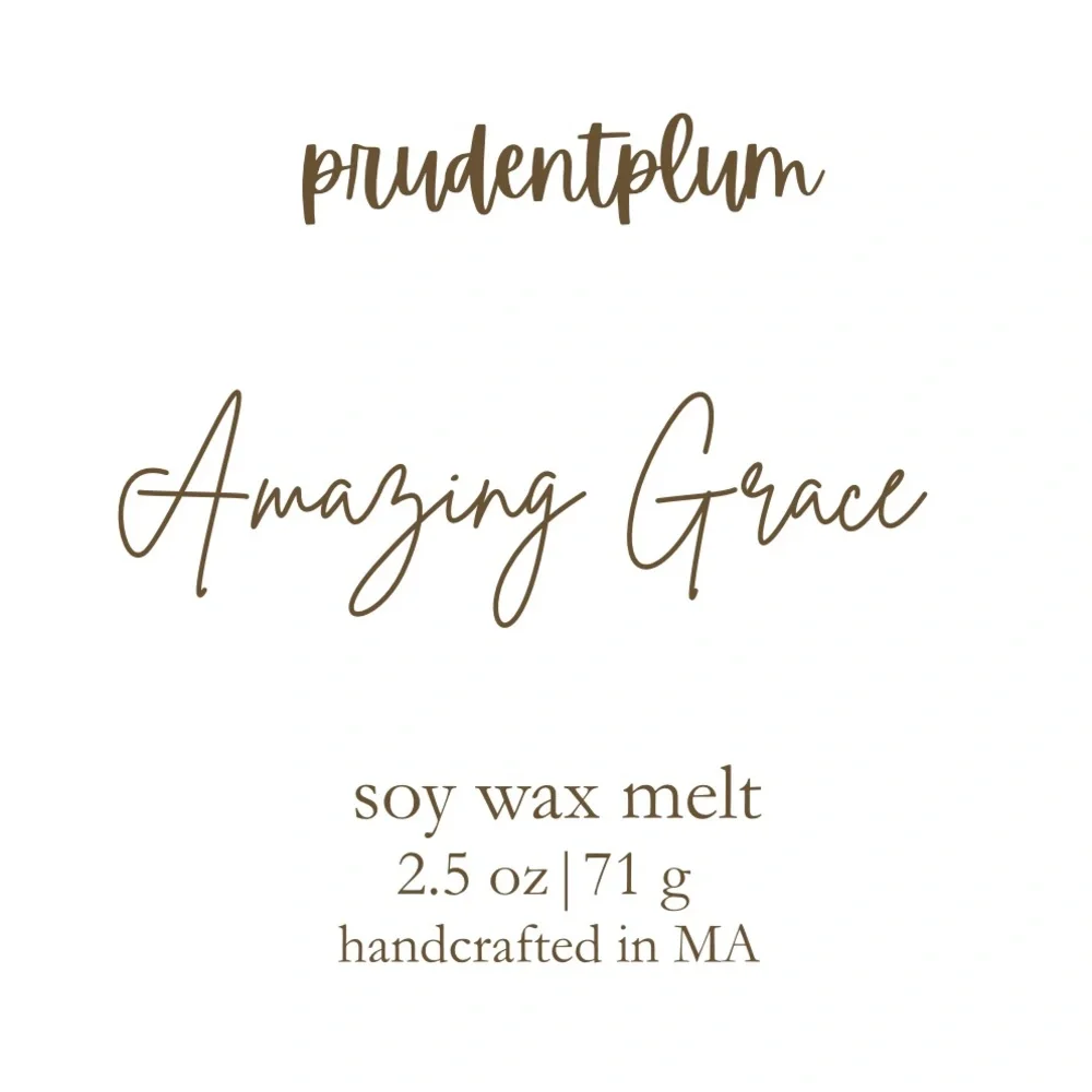 Amazing Grace Soy Wax Melt  2.5 oz | Melts For Wax Warmer Clamshell